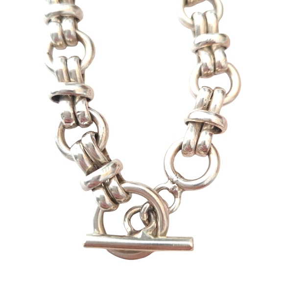 Chunky Silver Chain Bracelet - Picture 2 of 4